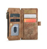 iPhone 11 Pro | iPhone 11 Pro - CaseMe™ Multifunktionel Læder Etui / Pung - Brun - DELUXECOVERS.DK
