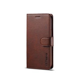 iPhone 13 Mini | iPhone 13 Mini - LC.IMEEKE™ Læder Cover M. Kortholder - Brun - DELUXECOVERS.DK