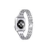 Apple Watch 42-49mm | Apple Watch (42/44/SE/45/46/49mm) - Koh-i-Noor Dame Urlænke - Sølv - DELUXECOVERS.DK