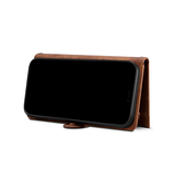 iPhone 7 / 8 / SE (2020/2022) | iPhone 7/8/SE(2020/2022) - ESEBLE™ Vegan-Læder Cover Etui M. Pung - Brun - DELUXECOVERS.DK