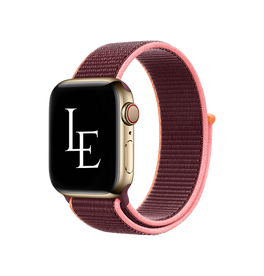 Apple Watch 42-49mm | Apple Watch (42/44/SE/45/46/49mm) - L'Empiri™ Sport+ Nylon Velcro Rem - Blomme - DELUXECOVERS.DK