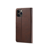 iPhone 13 Pro Max | iPhone 13 Pro Max - LC.IMEEKE™ Læder Cover M. Kortholder - Brun - DELUXECOVERS.DK