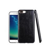 iPhone 7/8 Plus | iPhone 7/8 Plus - Vintage 2-i-1 plånboksfodral i läder med avtagbart skal - Svart/Grå - DELUXECOVERS.SE