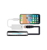 Adapter | Lightning til Ethernet Adapter til iPhone / iPad - 100MBS - Hvid - DELUXECOVERS.DK
