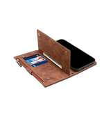 iPhone 6 / 6s | iPhone 6/6s - ESEBLE™ Vegan-Læder Cover Etui M. Pung - Brun - DELUXECOVERS.DK