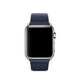 Apple Watch 38-42mm | Apple Watch (38/40/SE/41/42mm) - Deluxe™ Classic Læder Rem - Navy - DELUXECOVERS.DK