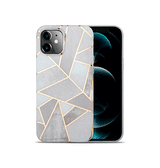 iPhone 12 Mini | iPhone 12 Mini - DELUXE™ Marble  Silikone Cover - Carrara - DELUXECOVERS.DK
