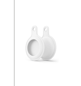 Airtag | Apple AirTag 1/2 Deluxe™ Silikone Nøglering - Hvid - DELUXECOVERS.DK