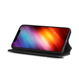 iPhone 11 | iPhone 11 - Realike™ Folio Læder Cover M. Kortholder - Sort - DELUXECOVERS.DK