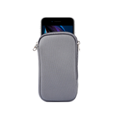 iPhone 7/8 Plus | iPhone 7/8 Plus - Simple Nylon Sleeve Etui M. Lynlås - Grå - DELUXECOVERS.DK