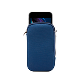 Samsung Galaxy S9 | Samsung Galaxy S9 - Simple Nylon Sleeve Etui M. Lynlås - Navy / Blå - DELUXECOVERS.DK