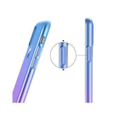 iPhone XS Max | iPhone Xs Max Valkyrie Gradient Silikone Cover - Lilla / Blå - DELUXECOVERS.DK