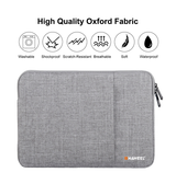 Macbook Sleeve | MacBook Pro 16" - HAWEEL™ Enkla Sleeve med frontlomme - Grå - DELUXECOVERS.DK