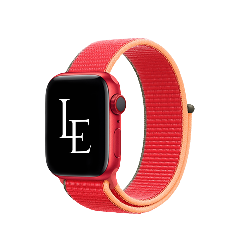 Apple Watch 42-49mm | Apple Watch (42/44/SE/45/46/49mm) - L'Empiri™ Sport+ Nylon Velcro Rem - Rød - DELUXECOVERS.DK