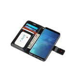 Samsung Galaxy S8 | Samsung Galaxy S8 - Vintage 2-i-1 läderfodral med avtagbart skal - Svart/Grå - DELUXECOVERS.SE