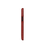 iPhone 12 Pro | iPhone 12 Pro - Fierre Shann™ Vertikal Ægte Læder Flipcover - Rød - DELUXECOVERS.DK