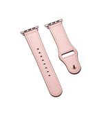 Apple Watch 38-42mm | Apple Watch (38/40/SE/41/42mm) - FINESSE Ægte Læder Rem - Rose - DELUXECOVERS.DK