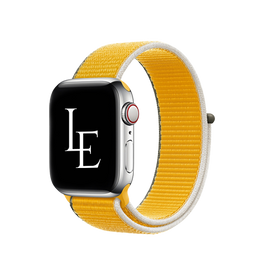 Apple Watch 42-49mm | Apple Watch (42/44/SE/45/46/49mm) - L'Empiri™ Sport+ Nylon Velcro Rem - Gul - DELUXECOVERS.DK