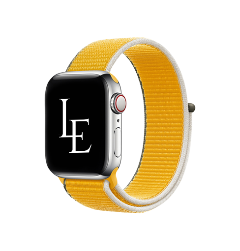 Apple Watch 38-42mm | Apple Watch (38/40/SE/41/42mm) - L'Empiri™ Sport+ Nylon Velcro Rem - Gul - DELUXECOVERS.DK
