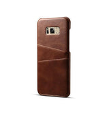 Samsung Galaxy S8 | Samsung Galaxy S8 - NX Design Læder Bagcover - Brun - DELUXECOVERS.DK