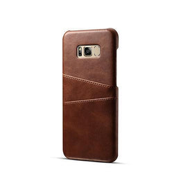 Samsung Galaxy S8 | Samsung Galaxy S8 - NX Design Læder Bagcover - Brun - DELUXECOVERS.DK
