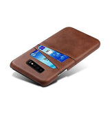 Samsung Galaxy S10e | Samsung Galaxy S10e - NX Design Læder Bagcover - Brun - DELUXECOVERS.DK