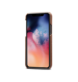 iPhone 11 Pro Max | iPhone 11 Pro Max - NX Design™ Læder Cover M. Kortholder - Brun - DELUXECOVERS.DK