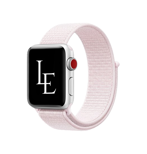 Apple Watch 42-49mm | Apple Watch (42/44/SE/45/46/49mm) - L'Empiri™ Nylon Velcro Rem - Pink - DELUXECOVERS.DK