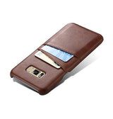 Samsung Galaxy S8 | Samsung Galaxy S8 - NX Design Læder Bagcover - Brun - DELUXECOVERS.DK