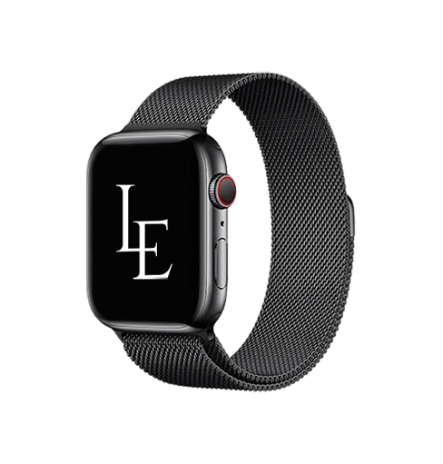 Apple Watch 38-42mm | Apple Watch (38/40/SE/41/42mm) - L'Empiri™ Milanese Loop - Sort - DELUXECOVERS.DK