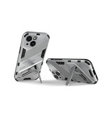 iPhone 13 | iPhone 13 - Eagle™ PRZ Stødsikkert Cover M. Kickstand - Hvid - DELUXECOVERS.DK