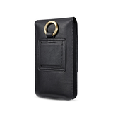 Samsung Galaxy S21 | Samsung Galaxy S21 5G - DG.MING™ Læder Bælte Sleeve M. Kortholder - Sort - DELUXECOVERS.DK