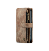 iPhone 11 | iPhone 11 - CaseMe™ Multifunktionel Læder Etui / Pung - Brun - DELUXECOVERS.DK