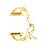 Apple Watch 42-49mm | Apple Watch (42/44/SE/45/46/49mm) - L'Empiri™ Dame Stål Rem - Guld - DELUXECOVERS.DK