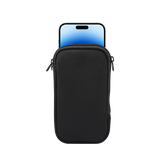 iPhone 14 Pro Max | iPhone 14 Pro Max - Simple Nylon Sleeve Etui M. Lynlås - Jet Black - DELUXECOVERS.DK