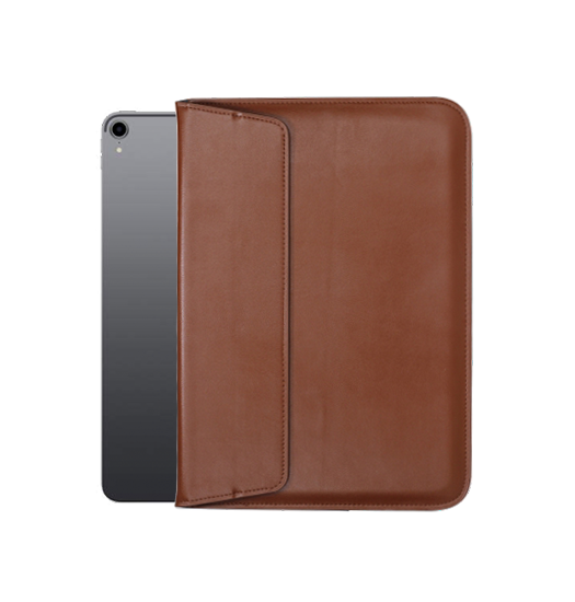 Computer Sleeve | iPad Air 4/5 (2020/2022) - Retro Diary Vegan Læder Sleeve - Vintage Brun - DELUXECOVERS.DK