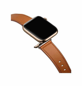 Apple Watch 38-42mm | Apple Watch (38/40/SE/41/42mm) - L'Empiri™ Verona Ægte Læder Rem - Cognac - DELUXECOVERS.DK