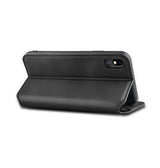 iPhone XR | iPhone XR - Realike™ Folio Læder Cover M. Kortholder - Sort - DELUXECOVERS.DK