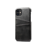iPhone 11 | iPhone 11 - NX Design™ Læder Cover M. Kortholder - Sort - DELUXECOVERS.DK