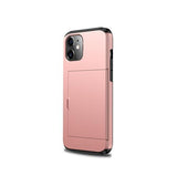 iPhone 12 | iPhone 12 - Deluxe™ Håndværker Cover M. Kortholder - Pink - DELUXECOVERS.DK
