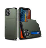 iPhone 11 Pro Max | iPhone 11 Pro Max - Deluxe™ Håndværker Cover M. Kortholder - Army - DELUXECOVERS.DK