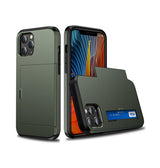 iPhone 13 Pro | iPhone 13 Pro - Deluxe™ Håndværker Cover M. Kortholder - Army - DELUXECOVERS.DK