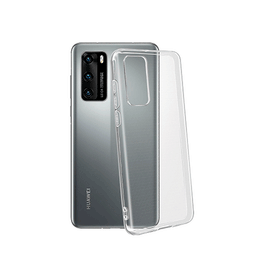 Huawei P40 | Huawei P40 - Ultra-Slim Silikone Cover - Gennemsigtig - DELUXECOVERS.DK
