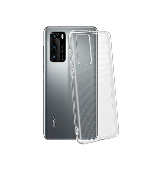 Huawei P40 | Huawei P40 - Ultra-Slim Silikone Cover - Gennemsigtig - DELUXECOVERS.DK