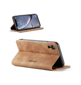 iPhone XS Max | iPhone XS Max - CaseMe™ Noble Læder Etui / Pung - Brun - DELUXECOVERS.DK