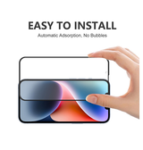 iPhone Beskyttelsesglas | iPhone 14 Plus - MOCOLO™ Full-Fit 3D Skærmbeskyttelse (Hærdet Glas) - DELUXECOVERS.DK