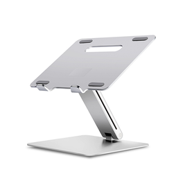 Laptop stander | LUX™ | Stander til Computer / MacBook - Ergonomisk - Sølv - DELUXECOVERS.DK