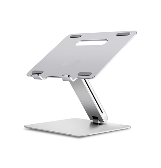 Laptop stander | LUX™ | Stander til Computer / MacBook - Ergonomisk - Sølv - DELUXECOVERS.DK