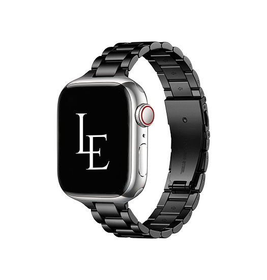Apple Watch 38-42mm | Apple Watch (38/40/SE/41/42mm) - L'Empiri™ Thin Stål Urlænke - Sort - DELUXECOVERS.DK