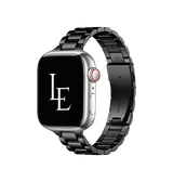 Apple Watch 42-49mm | Apple Watch (42/44/SE/45/46/49mm) - L'Empiri™ Thin Stål Urlænke - Sort - DELUXECOVERS.DK